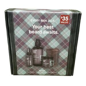 Beard + Face Wash, Beard Oil, Beard Butter + Beard Comb